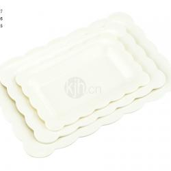 花邊長(zhǎng)方餐盤(pán)(4、6PCS