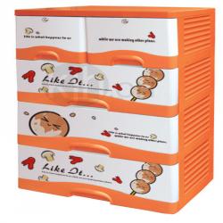 章魚(yú)燒四層柜（雙鎖）