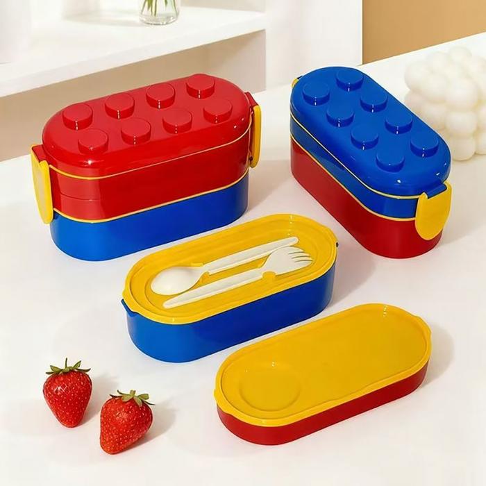 積木三層便當盒(900ML)